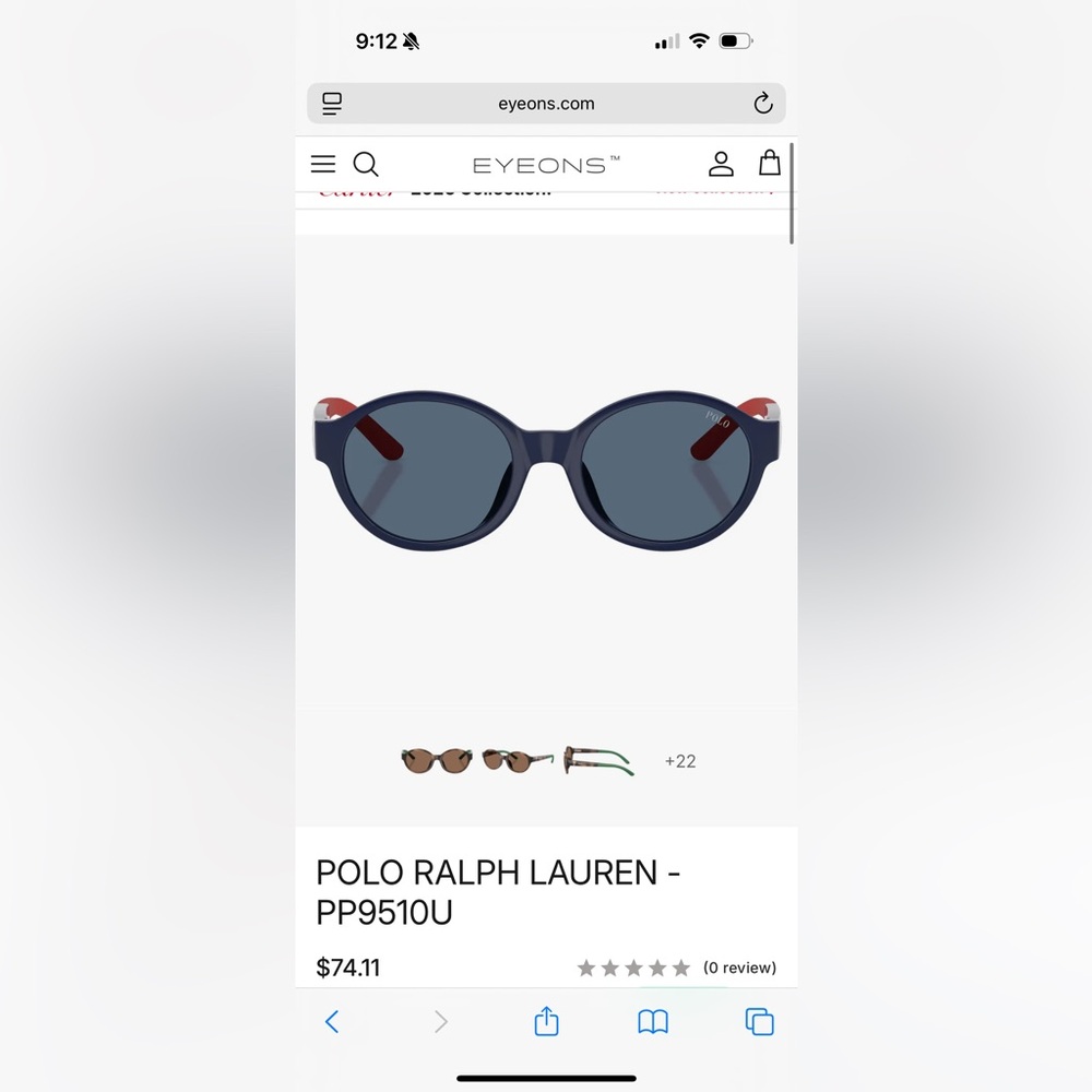 NIB - Kids Polo Ralph Lauren Sunglasses Model PP9510U